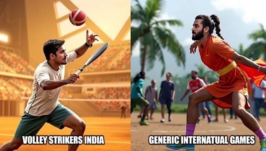 Volley Strikers India - Cultural Features Volley Strikers India showing unique Indian cultural features compared to generic international games